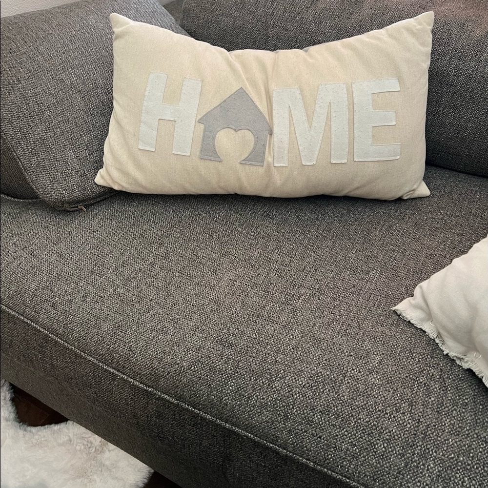 Decorative Home Pillow - Gray, White, Cream